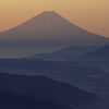 富士山の朝焼け