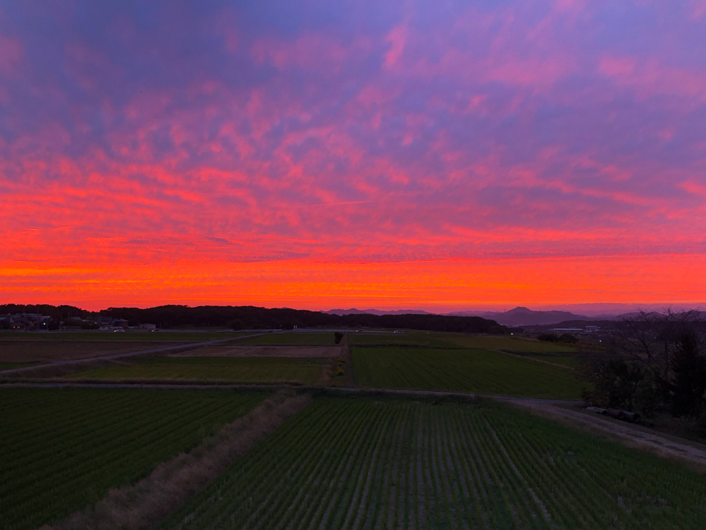 10月24日夕焼け