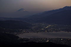 高ボッチ高原からの夕景