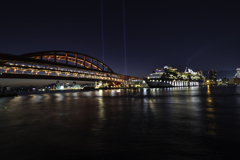 神戸大橋のライトアップ