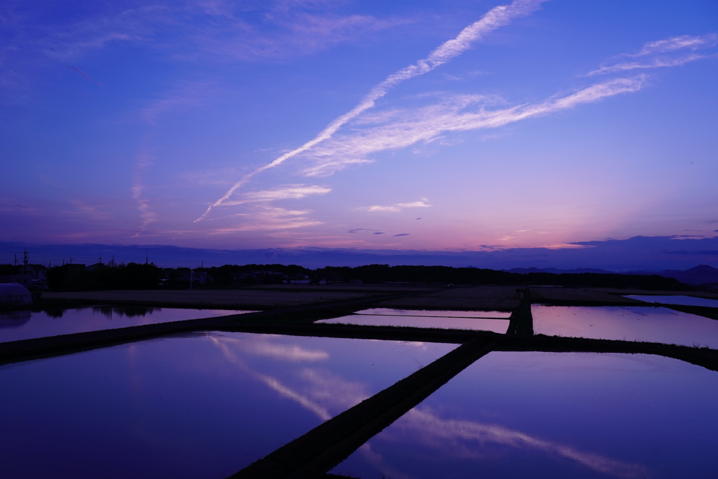 自宅からの夕景