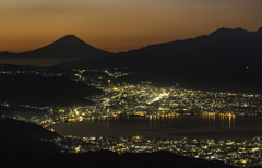 高ボッチ高原の朝景