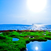 青い海