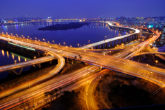 a Night view of Seoul City