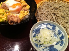 そば屋さんのランチ