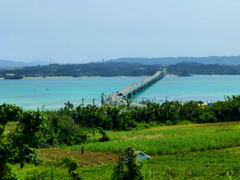 古宇利大橋　from　古宇利島