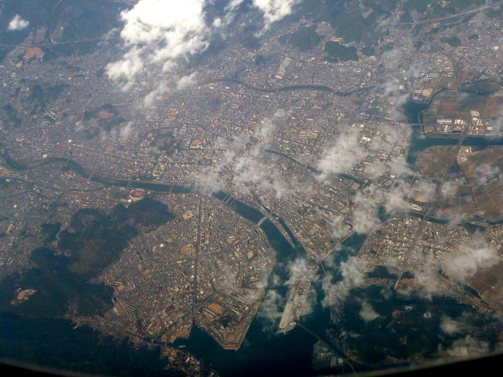 空撮　『高知市街地』