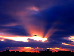 冬至の夕空