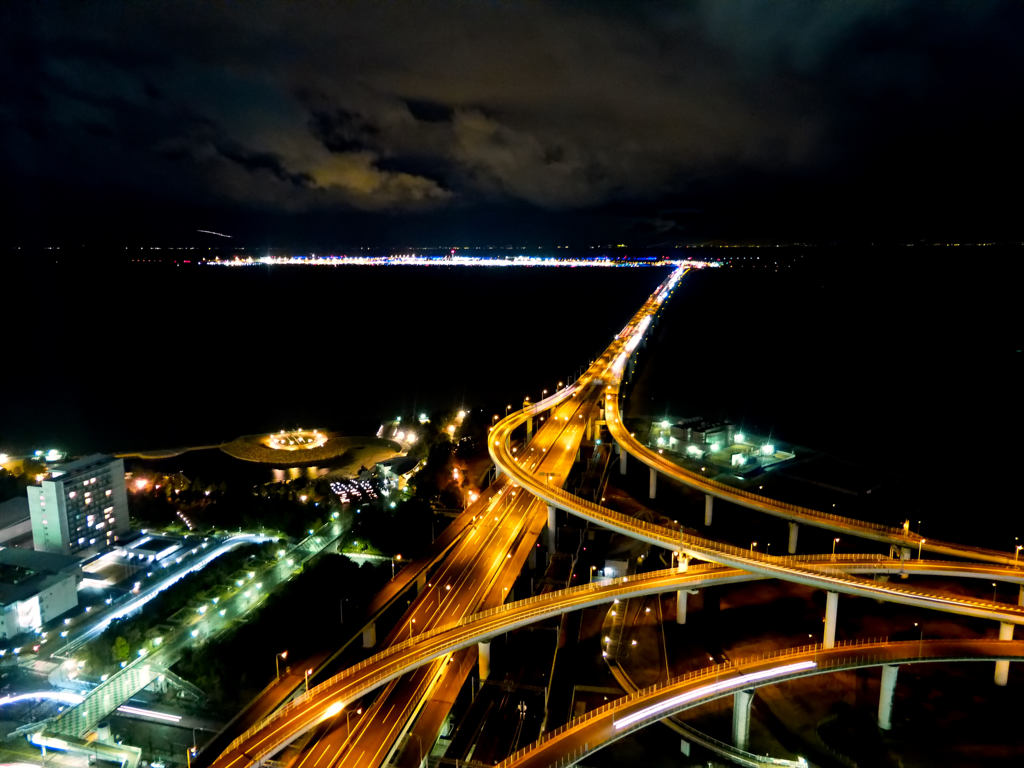 夜景fromりんくうタウン　西側（関空方面）