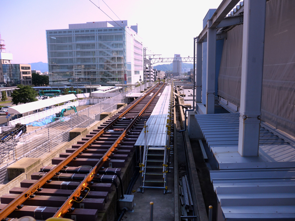 えちぜん鉄道　福井駅　@新幹線高架上暫定 part3