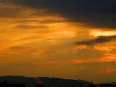 今日の夕空