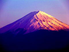 富士山＠河口湖　夕映えバージョン