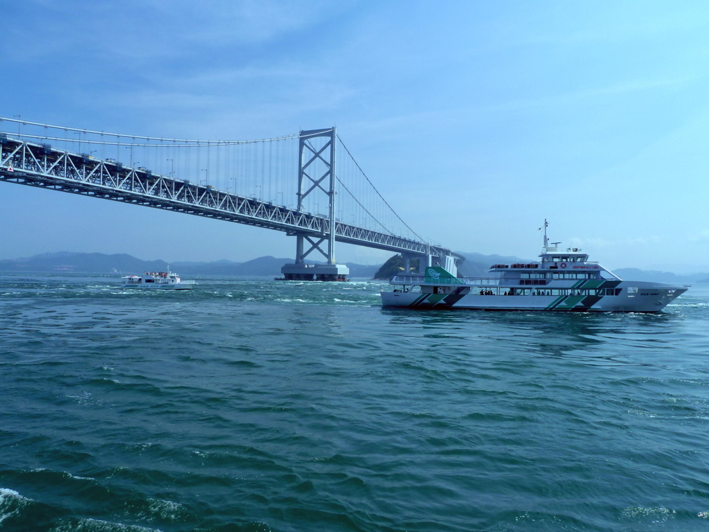 鳴門海峡浮遊景色