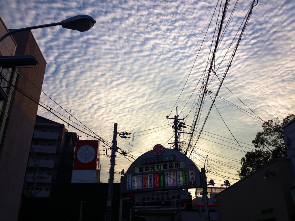 ７月１８日夕方の空