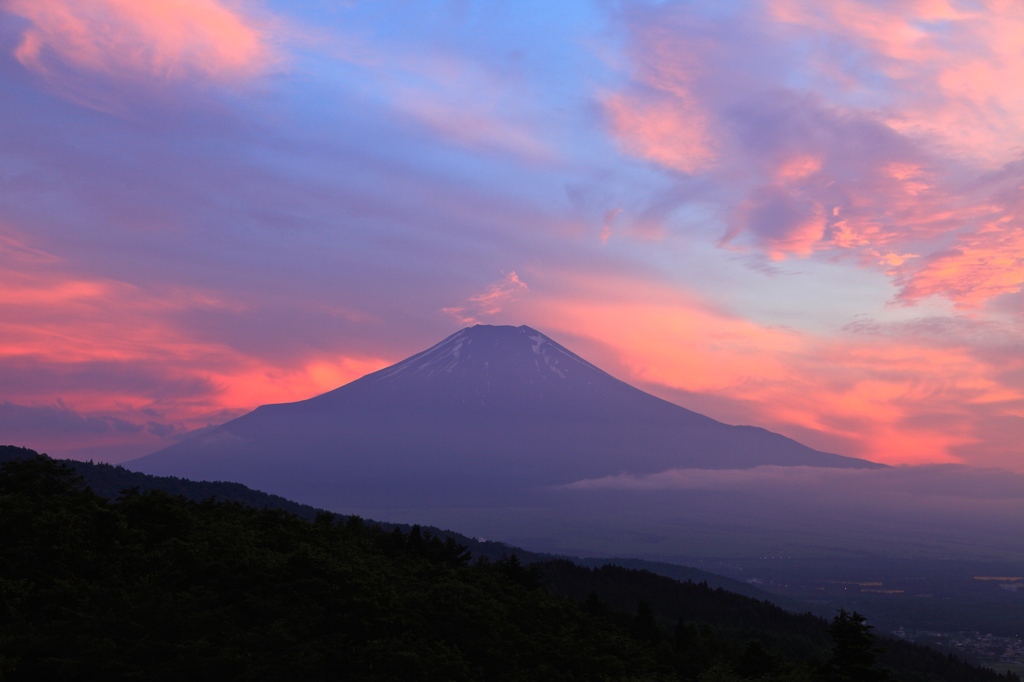 紅色の夕焼け
