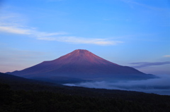 三国峠からの赤富士