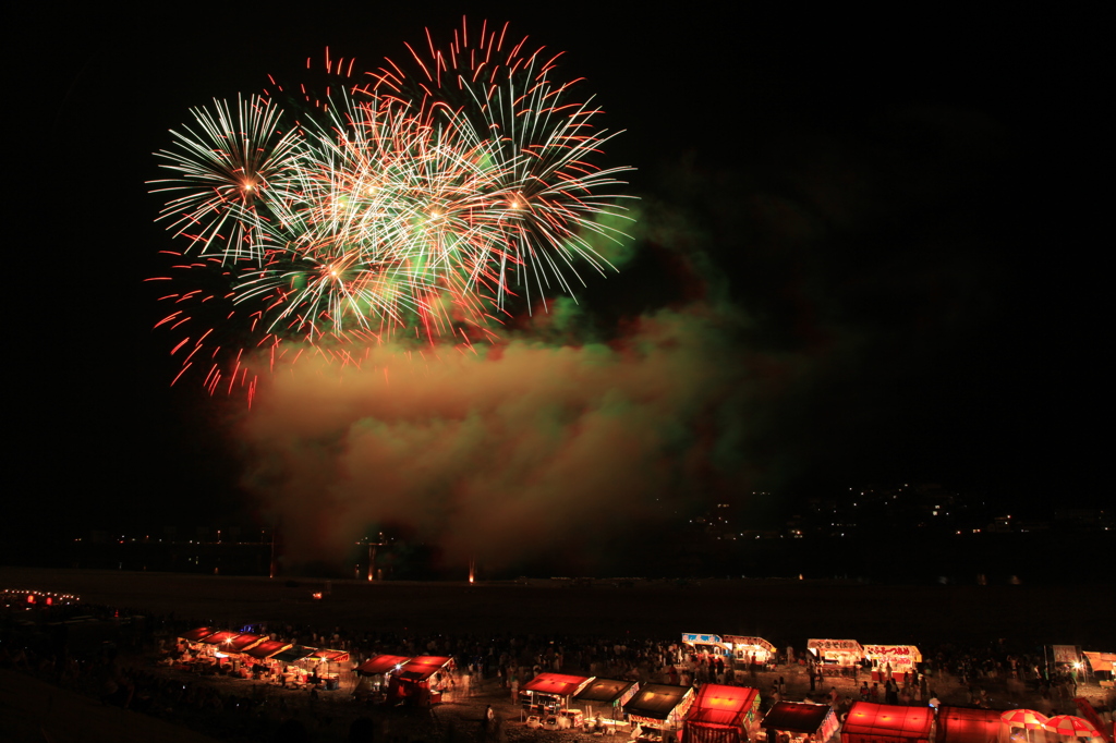 田舎の花火大会