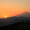 ヤビツ峠からの夕焼け