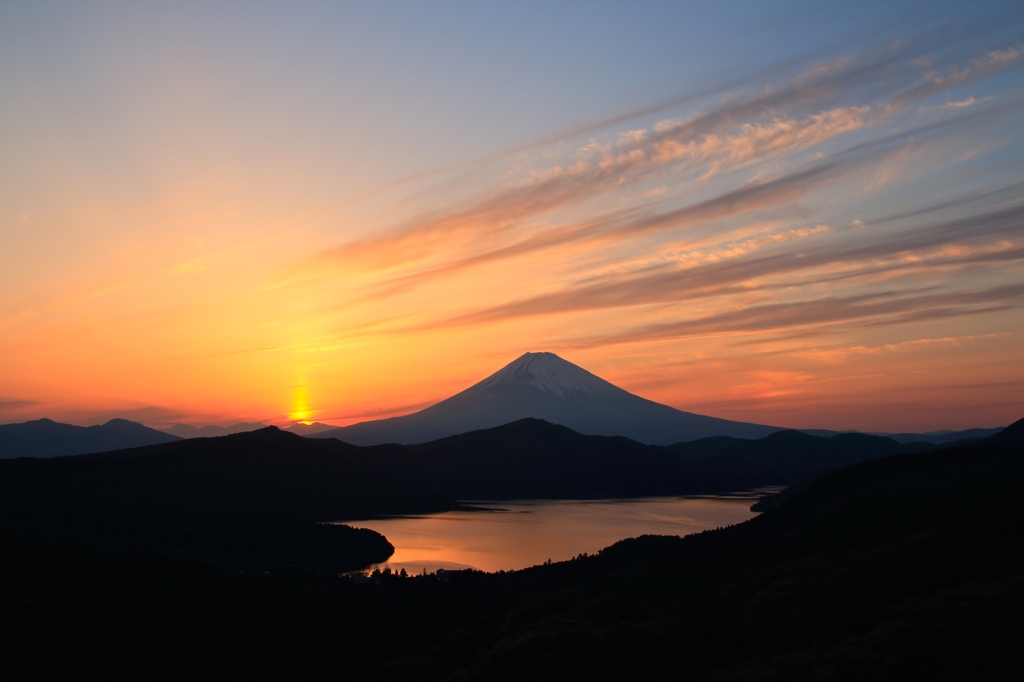 大観山で見たサンピラー