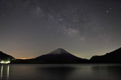 精進湖の天の川