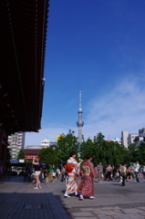浅草にて