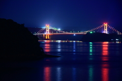 平戸大橋の灯