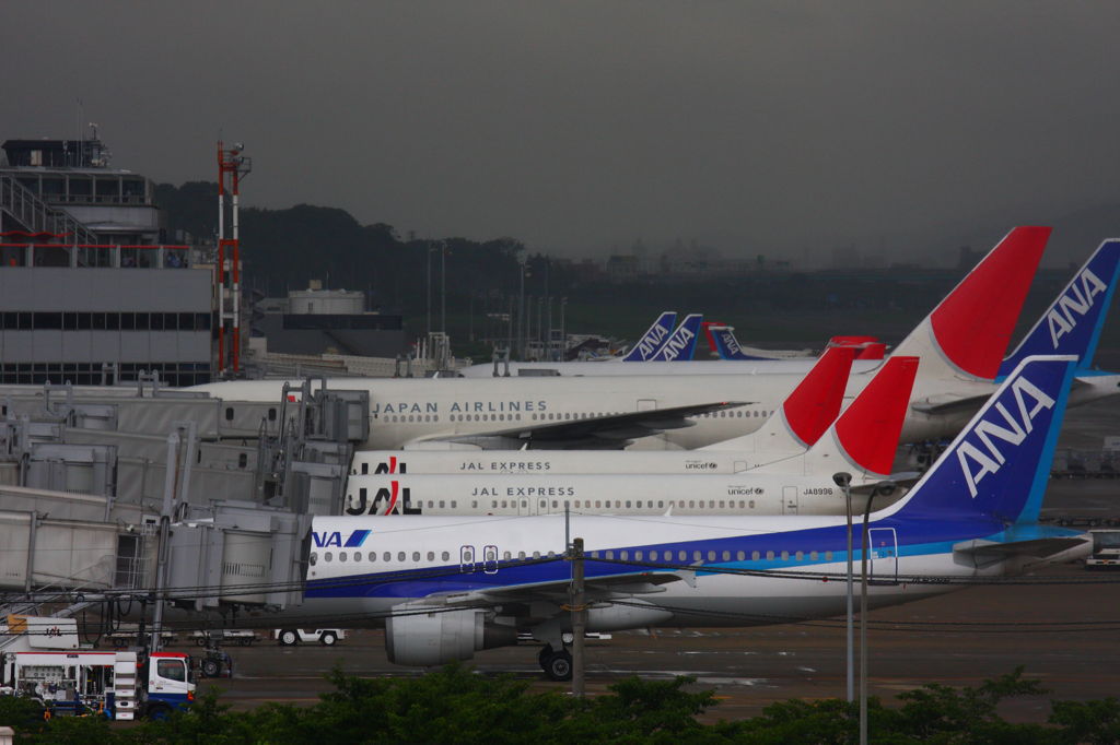 福岡空港ただ今満機中