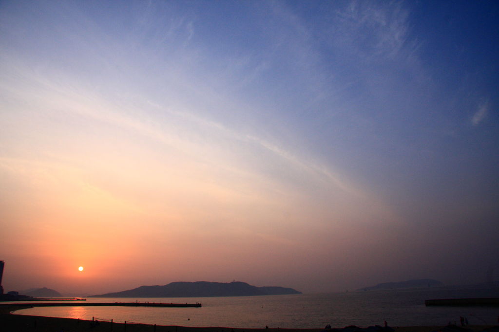 ベイサイドももちの夕暮