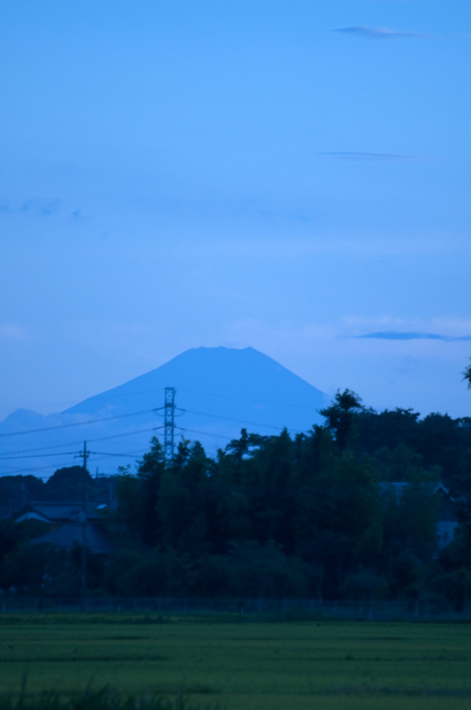 伊奈から見上げる富士