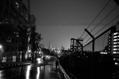 Way back in the rain