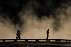 people in the mist