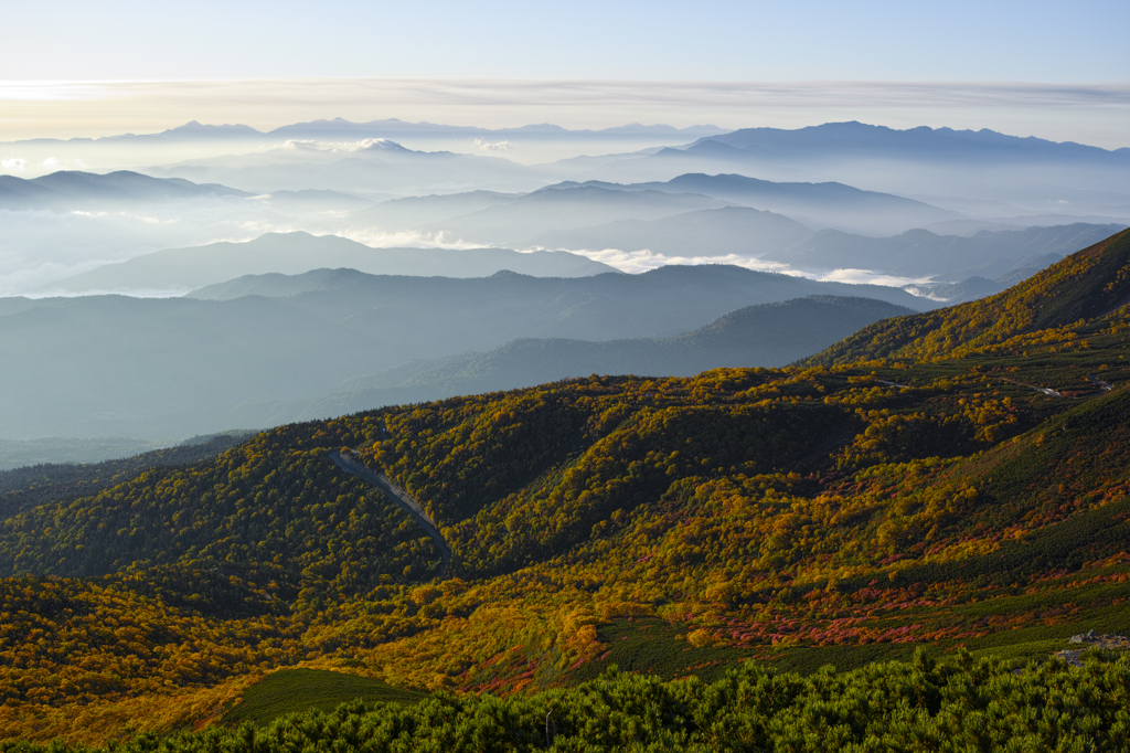 紅葉を求めて　乗鞍～大黒山から見る紅葉