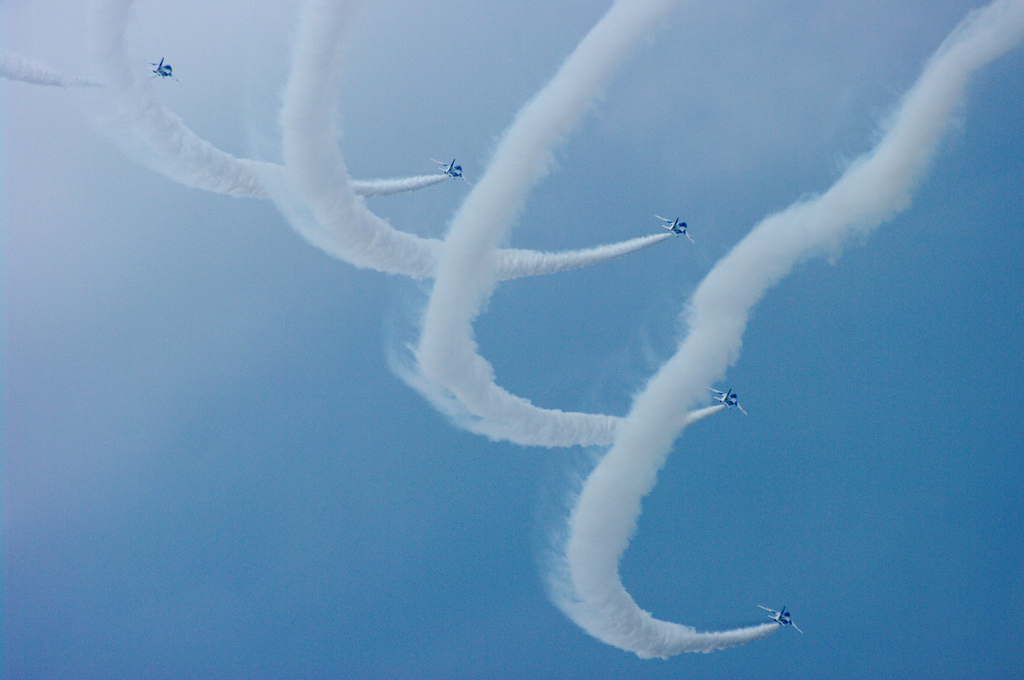 大空に描く。