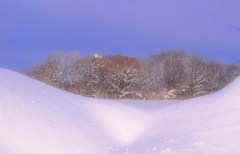 雪山に登って・・