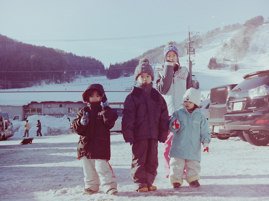 初スキー、スノボー記念