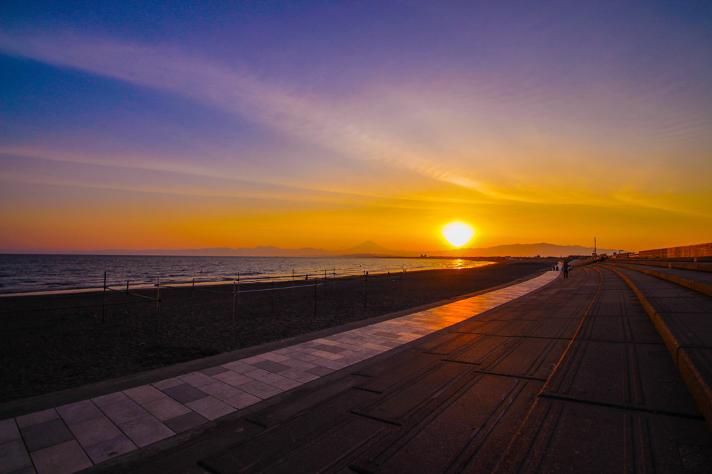 湘南の夕日