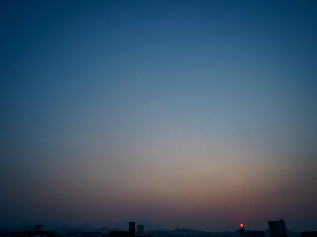 とある夕日