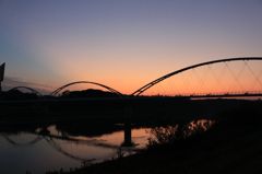 ジョギングコースの夕暮れ（１）