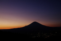富士　夕暮れ時