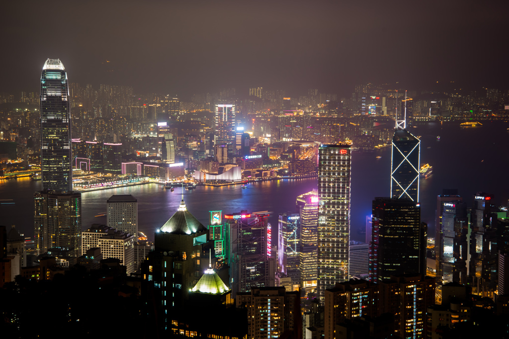 百万ドルの夜景・香港島からの眺望