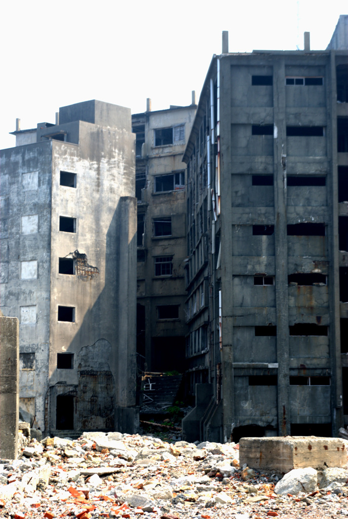 軍艦島　居住区