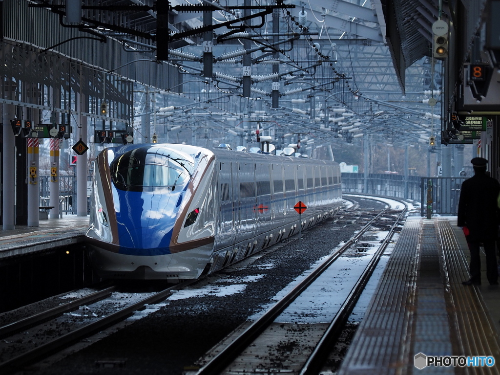 冬の軽井沢駅