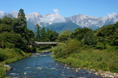 山村から望む