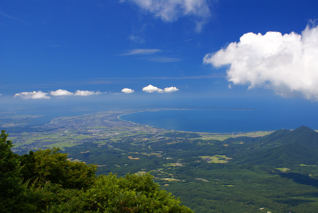 大山　八合目より