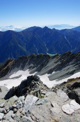 御前沢雪渓の氷河