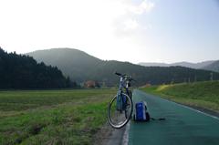 田んぼと自転車