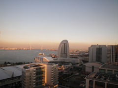 みなとみらいの景色ー夕方