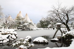 兼六園　「雪」