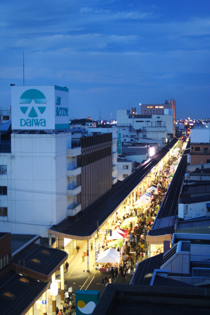 祭りの夜景