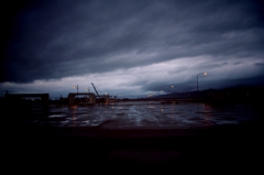 gloomy port